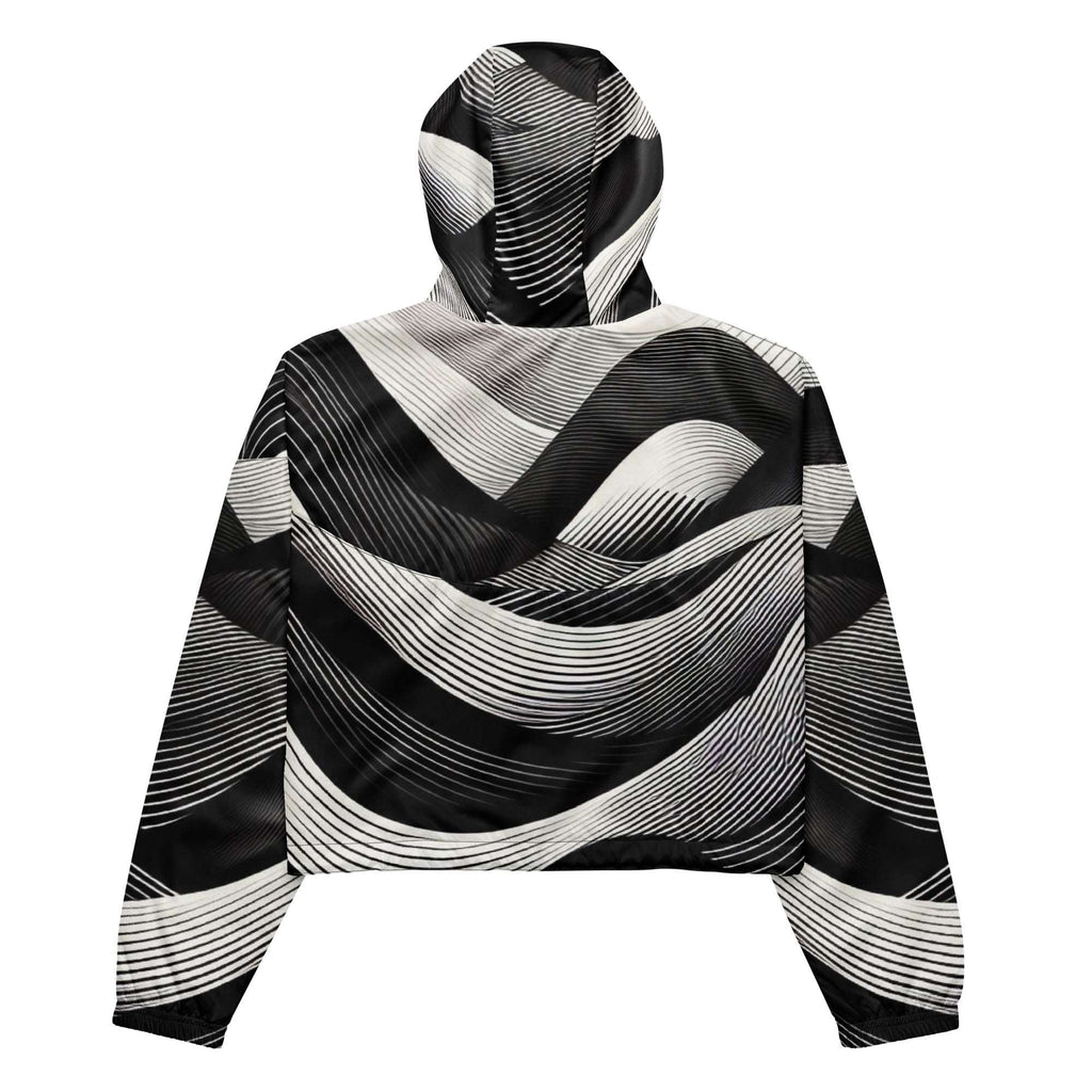 Women's ICN Cropped Windbreaker Print-2