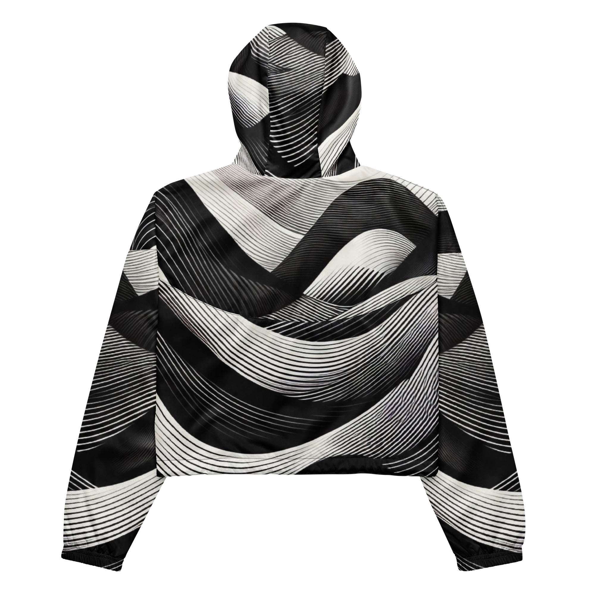 Women's ICN Cropped Windbreaker Print-2