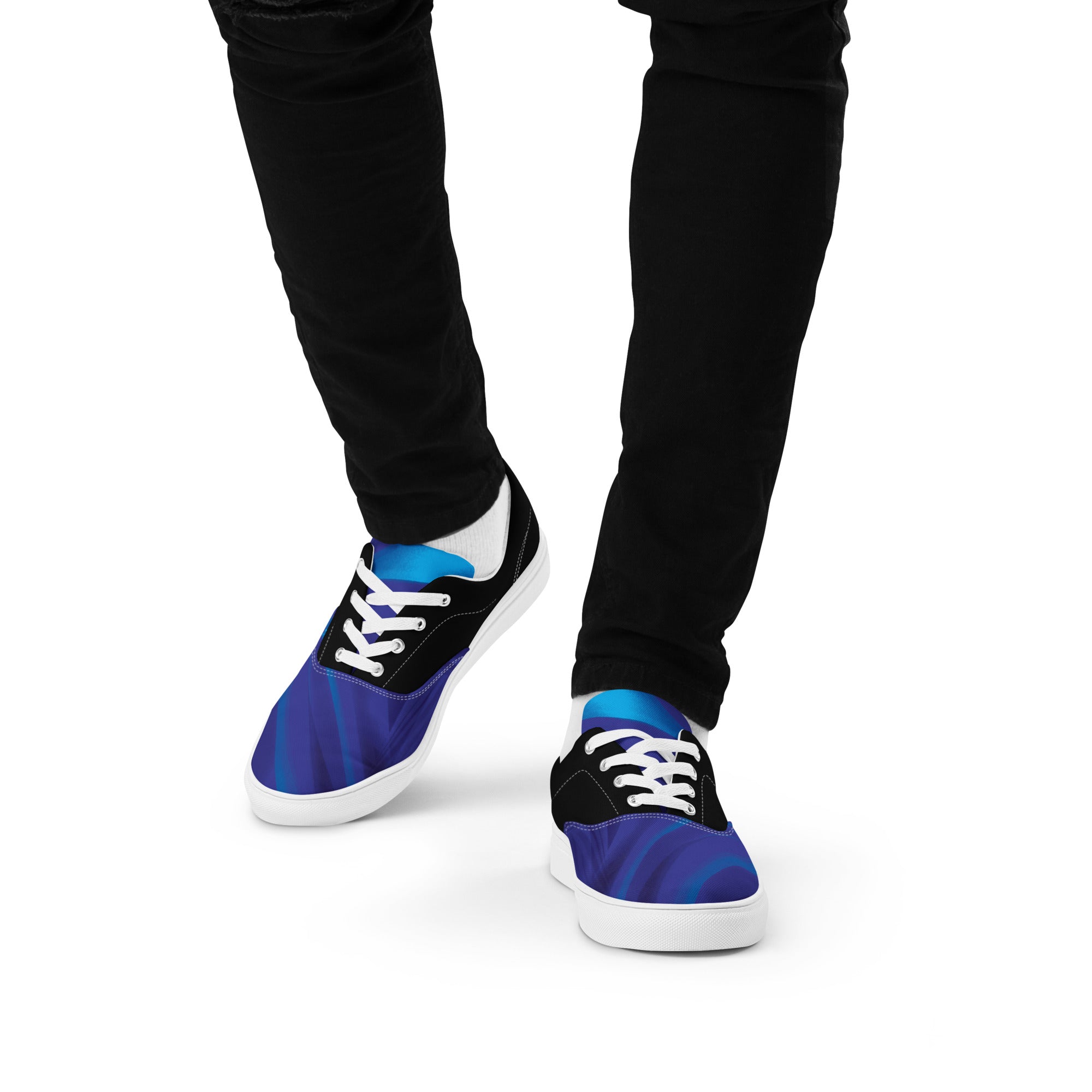 Men’s Lace-up Gradient Print