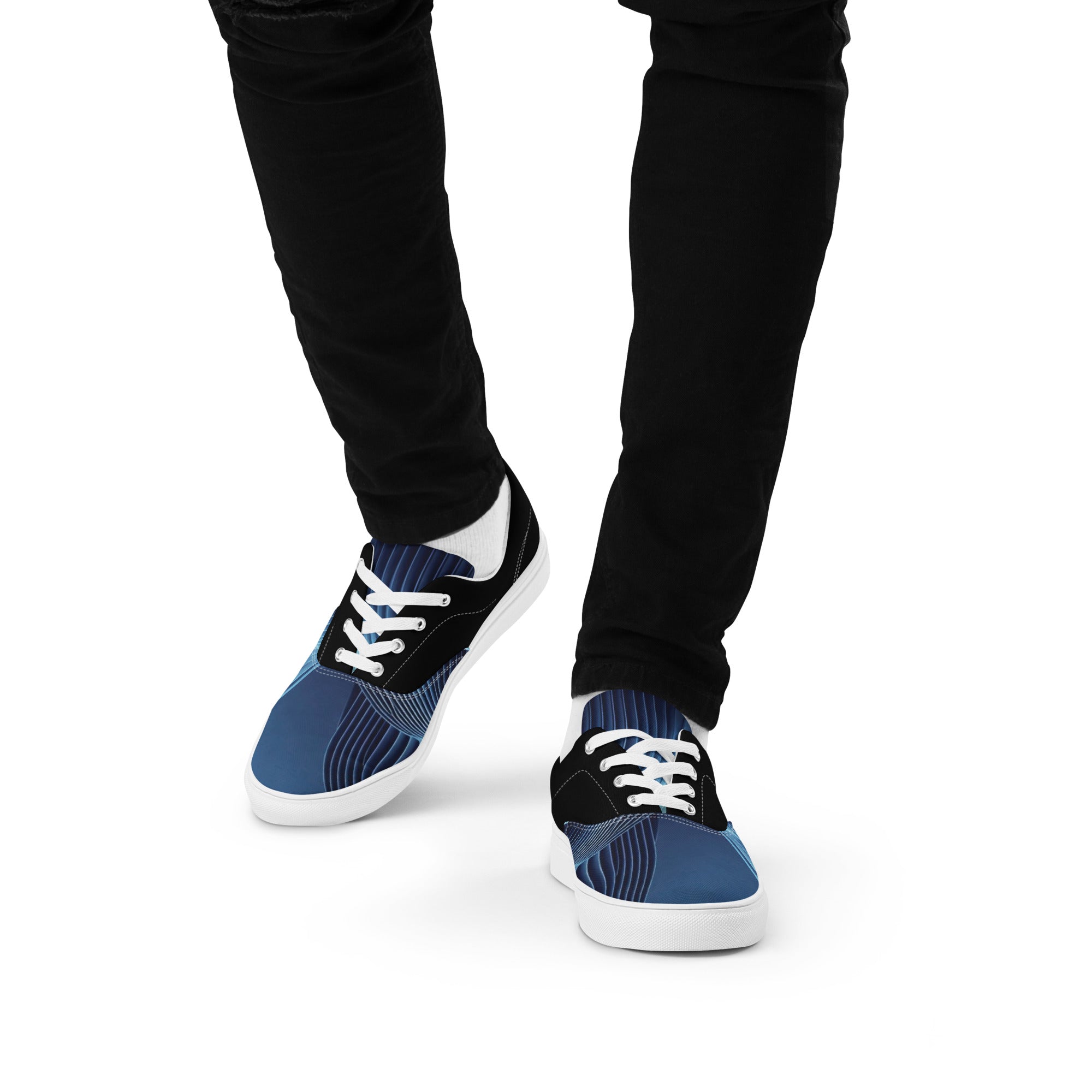 Men’s Lace-up Gradient Print-5