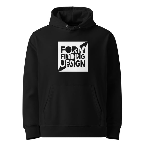 Form Finding Design Women's Signature Hoodie (FFD-02) — chest logo; front pouch pocket.