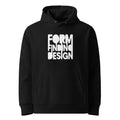 Form Finding Design Women's Signature Hoodie (FFD-08) — chest logo; front pouch pocket.