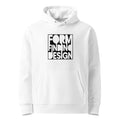 Form Finding Design Women's Signature Hoodie (FFD-05) — chest logo; front pouch pocket.