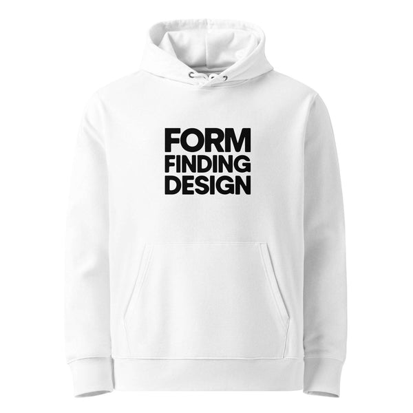 Form Finding Design Women's Signature Hoodie (FFD-09) — chest logo; front pouch pocket.