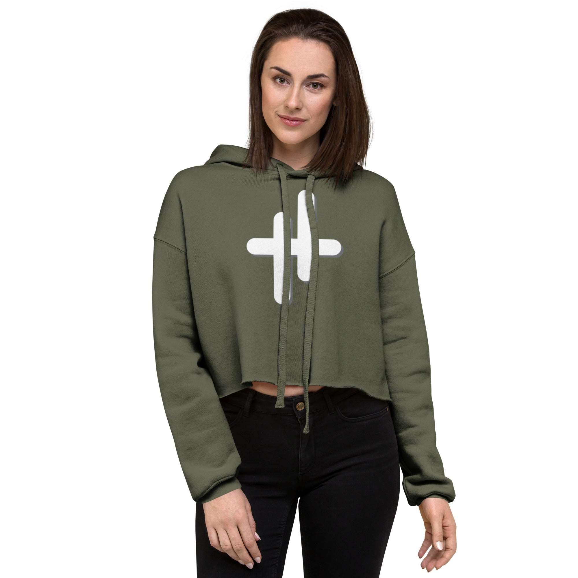 Women's Icon-2 Crop Hoodie