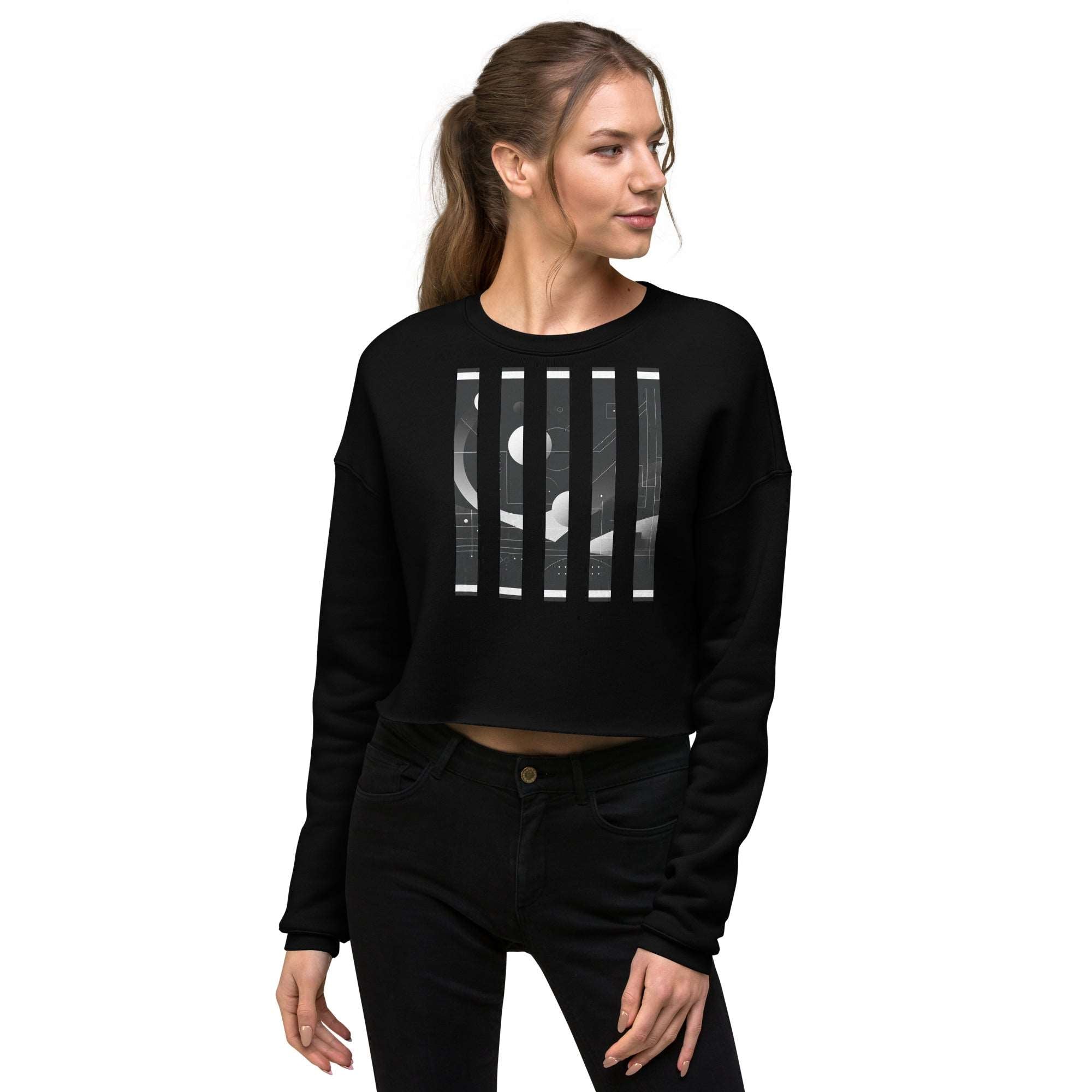 Women's Bar Crop-3 Sweatshirt DP