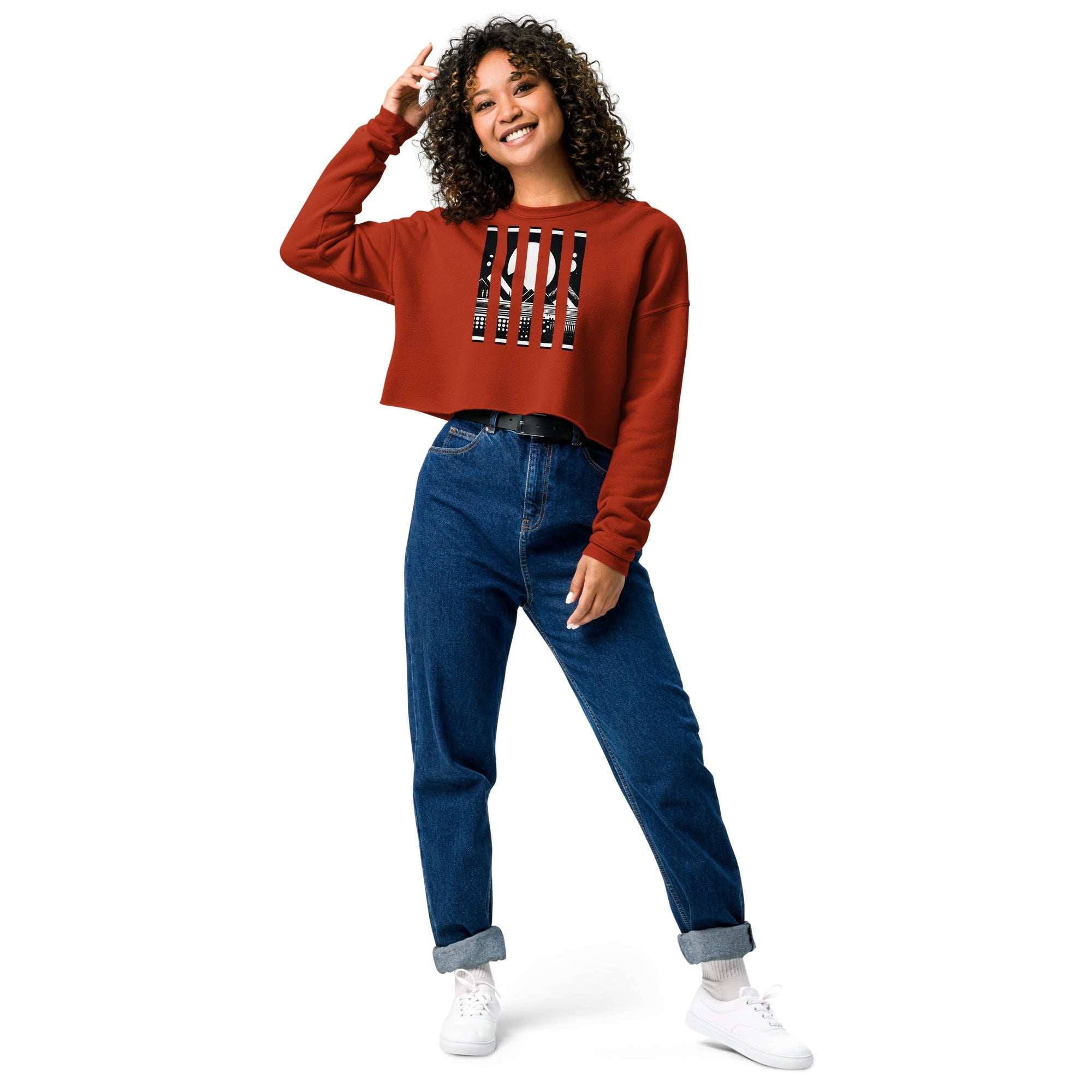 Women's Bar Crop-2 Sweatshirt DP