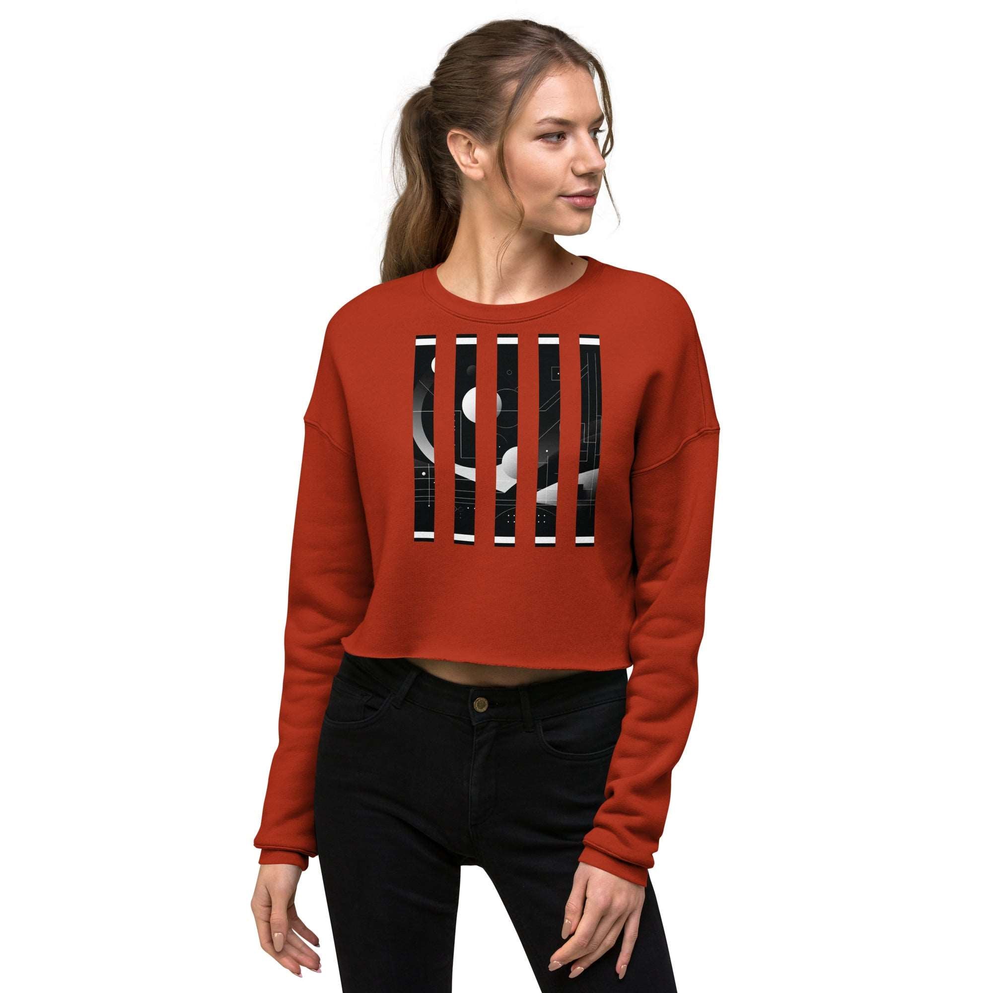 Women's Bar Crop-3 Sweatshirt DP