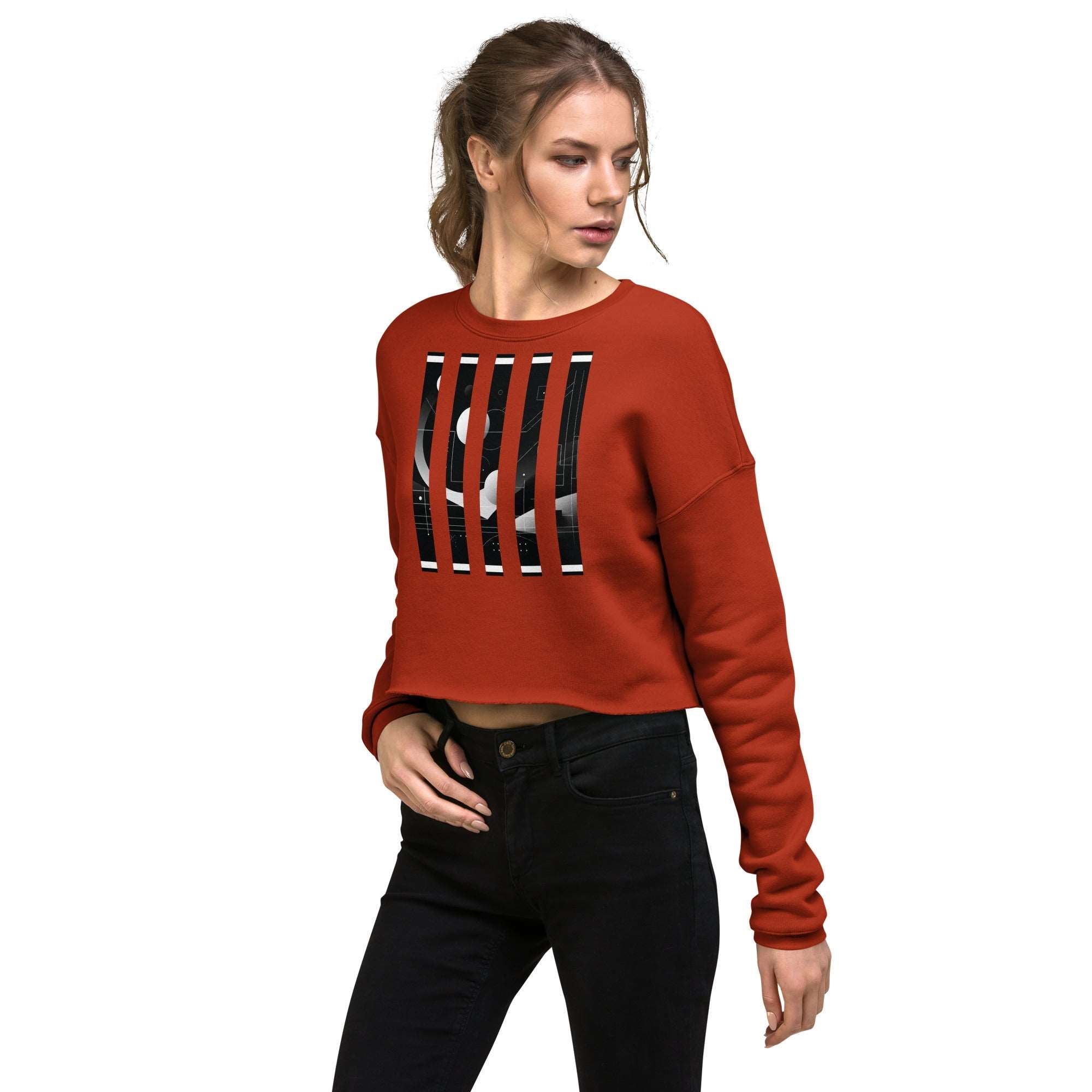 Women's Bar Crop-3 Sweatshirt DP