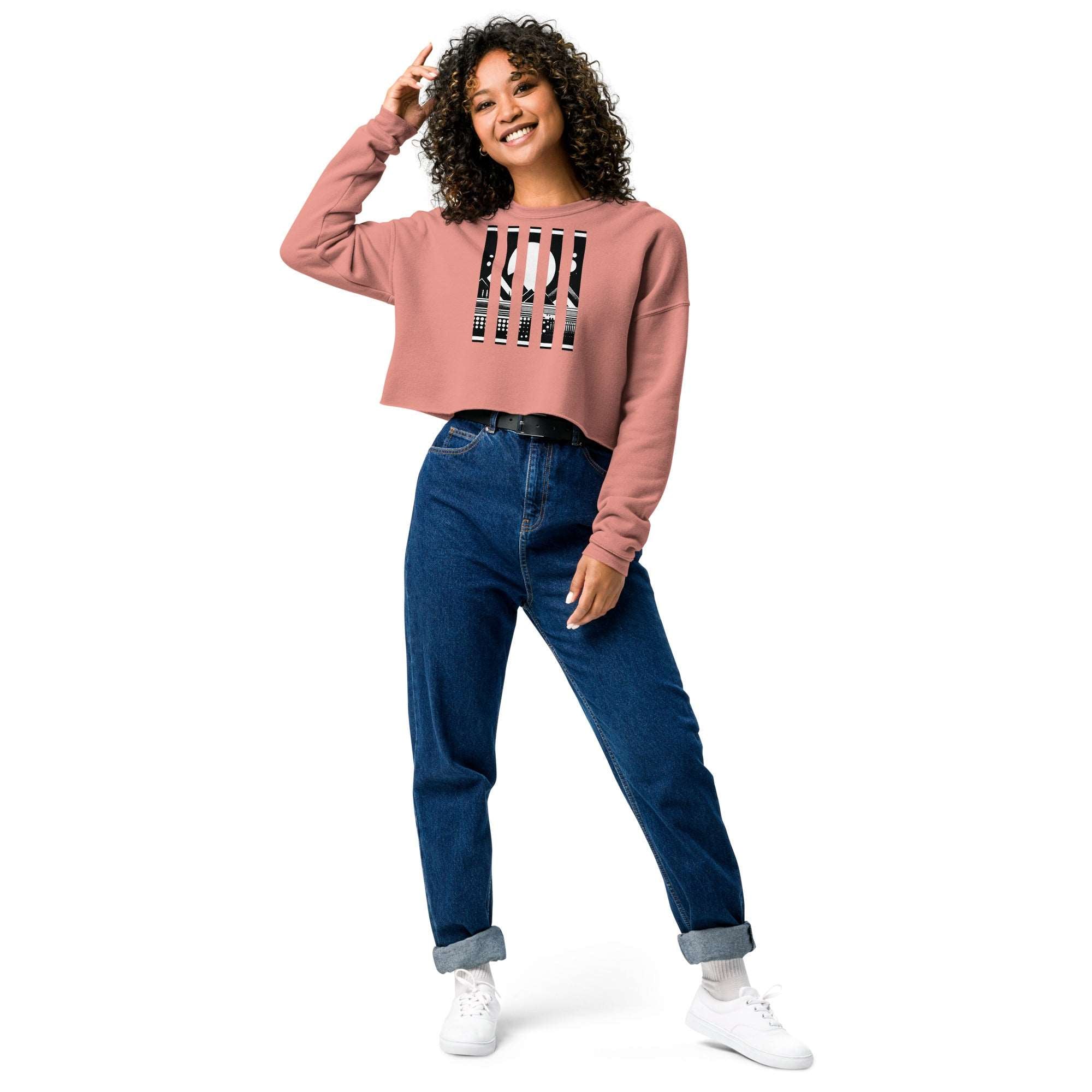 Women's Bar Crop-2 Sweatshirt DP