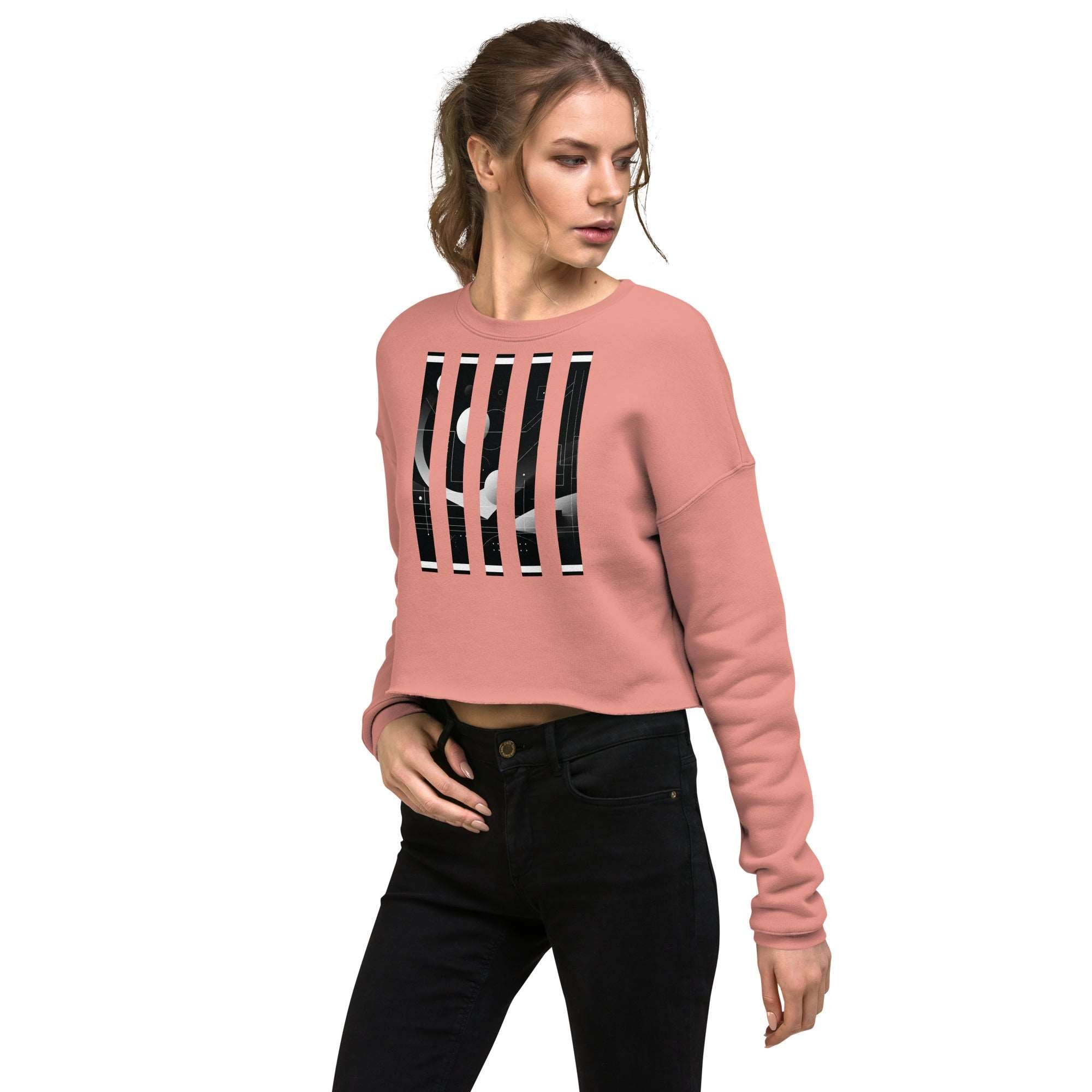 Women's Bar Crop-3 Sweatshirt DP