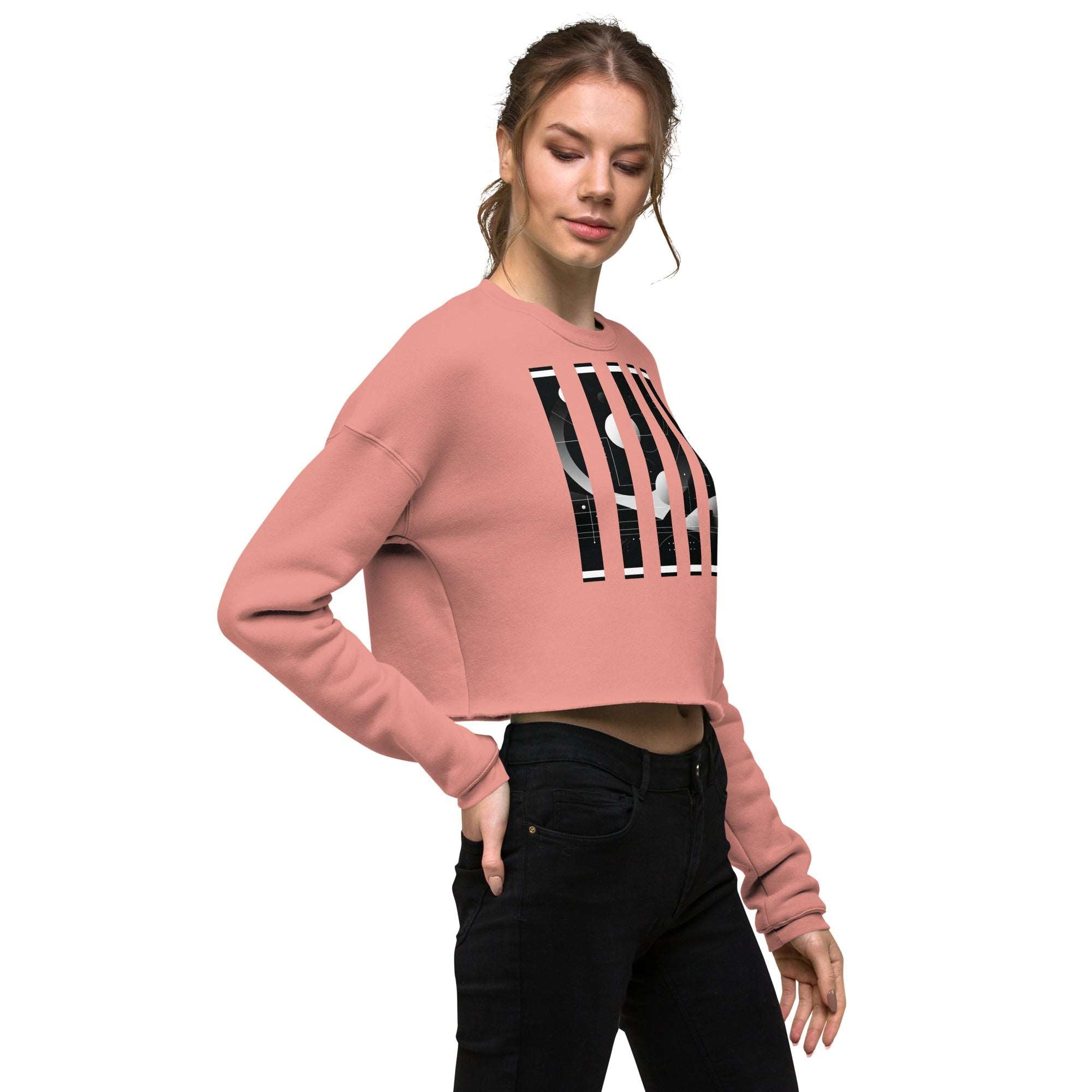 Women's Bar Crop-3 Sweatshirt DP