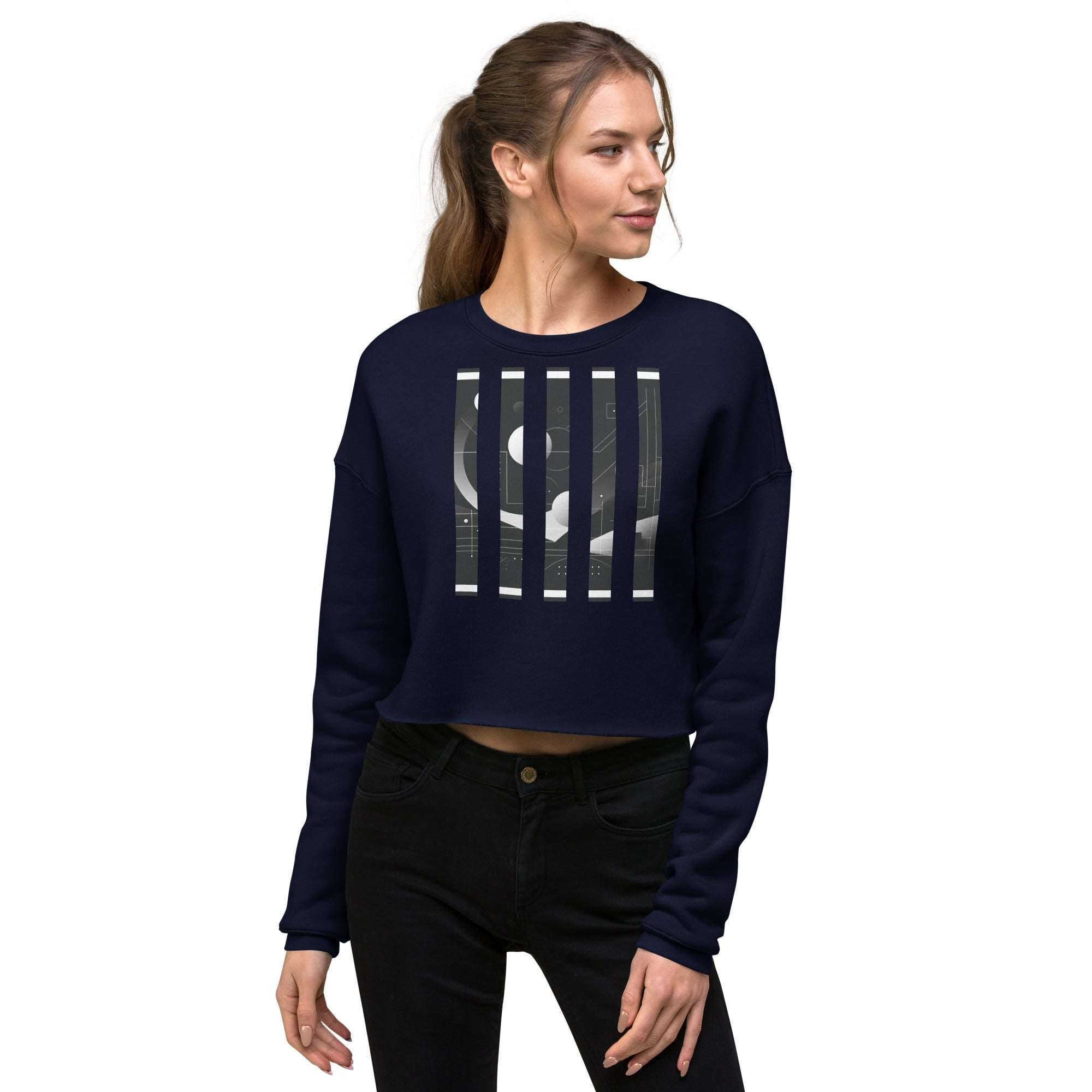 Women's Bar Crop-3 Sweatshirt DP