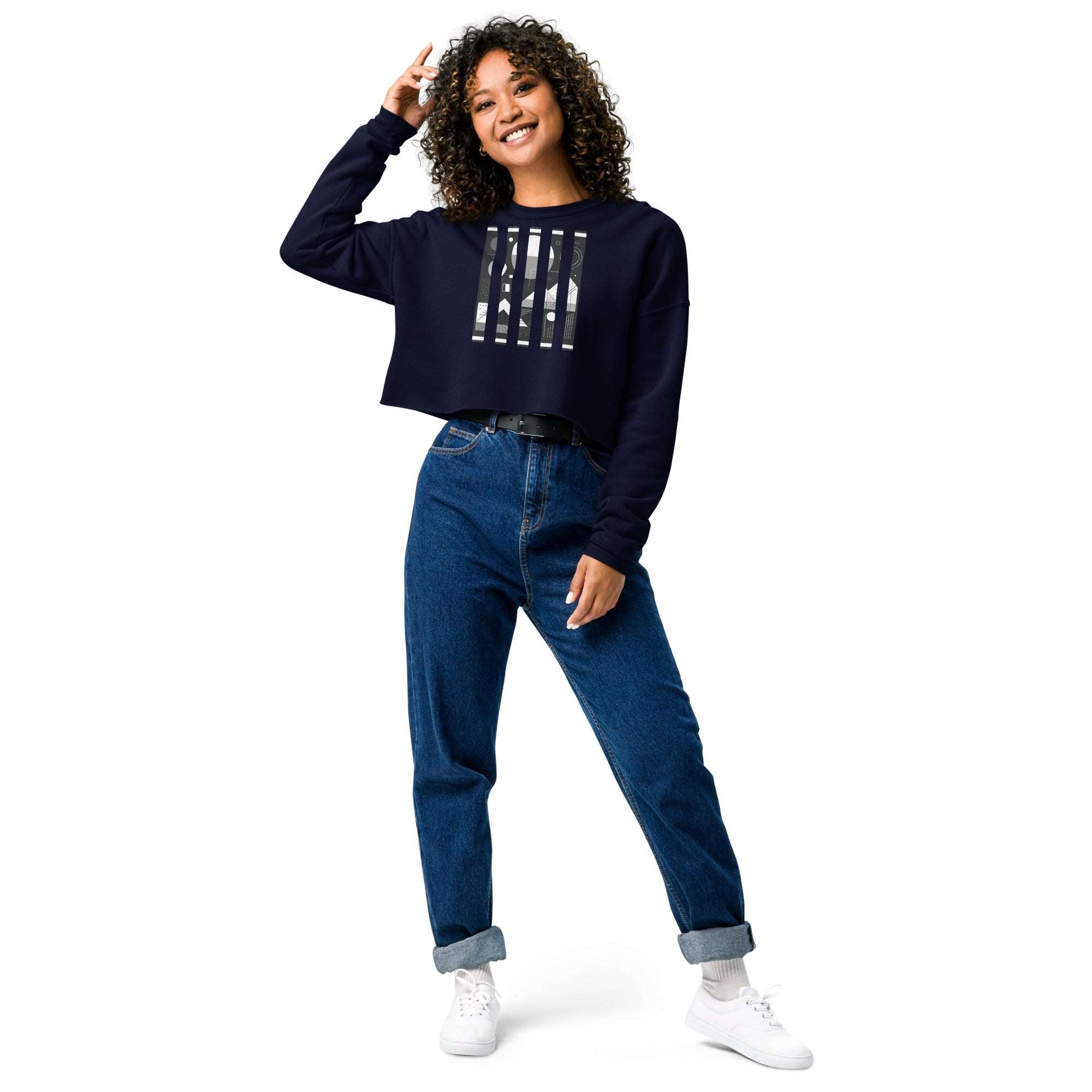 Women's Bar Crop-4 Sweatshirt DP