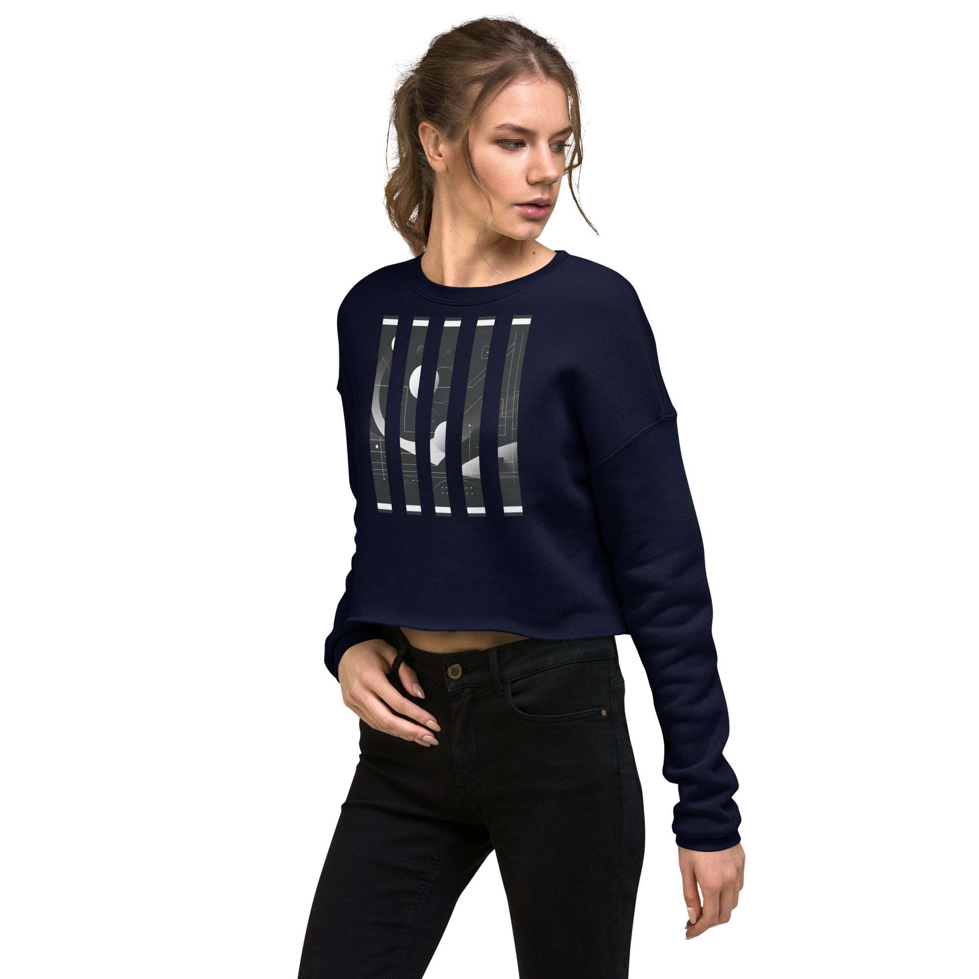 Women's Bar Crop-3 Sweatshirt DP